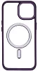 Чехол прозрачный с цветным бортиком MagSafe iPhone 14 Plus Фиолетовый 100_100_534964