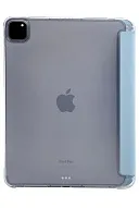 Прозрачный чехол-книжка для iPad Pro 11 с тройным загибом Голубой 500_191_121674
