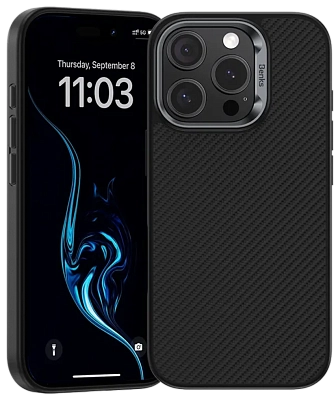 Чехол для iPhone 16 Pro Benks Armor Air Phone Case Built with Kevlar Black 400_400_761894