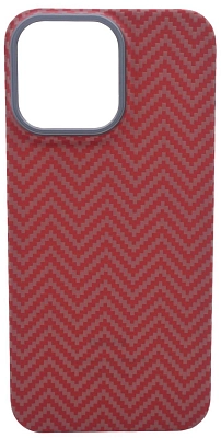 Карбоновый чехол для iPhone 14 Pro Max KZDOO Kevlar Красно-оранжевый 400_400_532245