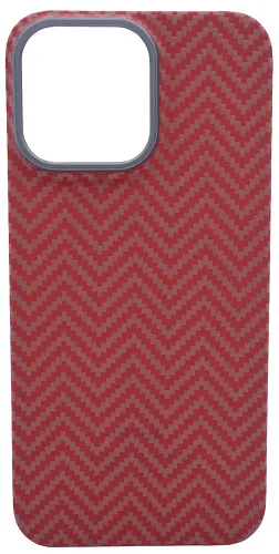 Карбоновый чехол для iPhone 14 Pro Max KZDOO Kevlar Красно-оранжевый 250_100_532245