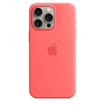 Чехол для iPhone 15 Pro Silicone Case with MagSafe - Guava 400_400_124730
