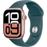 Часы Apple Watch Series 10 42mm Rose Gold Aluminium Case GPS Sport Band Lake Green M/L 500_191_150226