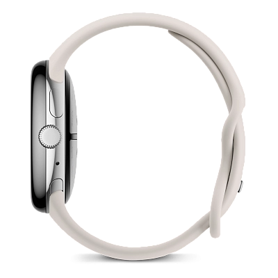 Часы Google Pixel Watch 3 45mm WiFi Polished Silver Case/Porcelain 400_400_641120
