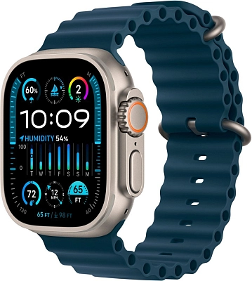 Часы Apple Watch Ultra 2 49mm Titanium Case GPS+Cellular Ocean Band Blue 400_400_640773