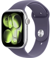 Часы Apple Watch Series 11 42mm Silver Aluminium Case GPS Sport Band Purple Fog S/M 500_191_526532