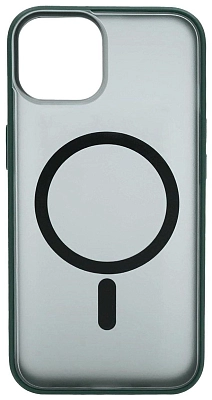 Чехол для iPhone 14 матовый с MagSafe Зеленый 400_400_534210