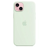 Чехол Apple iPhone 15 Silicone Case with MagSafe - Soft Mint 100_100_641779