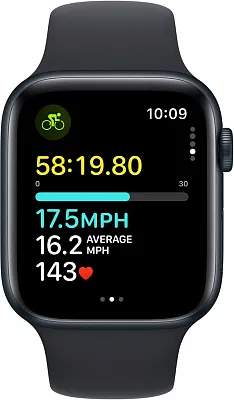 Часы Apple Watch Series SE 2024 40mm Aluminium Case GPS Sport Band Midnight S/M 400_400_321393