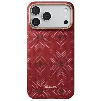 Чехол для iPhone 17 Pro Pitaka Threads of Winter PitaTap Ultra Slim Case - Scarlett 400_400_604663