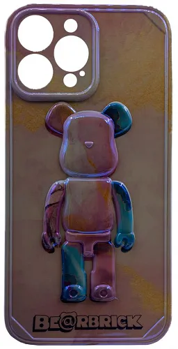 Чехол для iPhone 13 Pro с 3D мишкой Голографический 250_100_533513