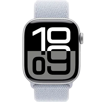 Часы Apple Watch Series 10 46mm Silver Aluminium Case GPS Sport Loop Blue Cloud 400_400_549314