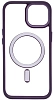 Чехол прозрачный с цветным бортиком MagSafe iPhone 14 Plus Фиолетовый 100_100_642353