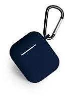 Чехол для AirPods 2 Gurdini Soft Touch - Темно-синий 500_191_313267