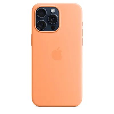 Чехол для iPhone 15 Pro Silicone Case with MagSafe - Orange Sorbet 400_400_124741