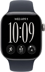 Часы Apple Watch Series 12 42mm Aluminium Case GPS Space Gray Sport Band Navy Blue M/L 250_100_851816