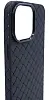 Плетеный Силиконовый чехол для iPhone 14 Pro Max Черный 100_100_532290
