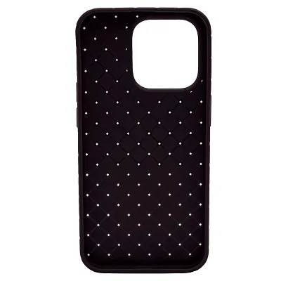 Плетеный Силиконовый чехол для iPhone 14 Pro Max Фиолетовый 400_400_121327