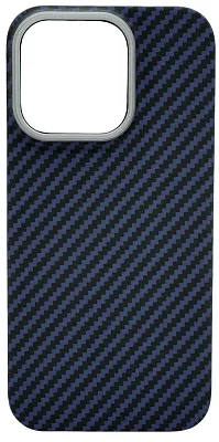 Карбоновый чехол для iPhone 14 Pro Max KZDOO Kevlar Синий 400_400_532250