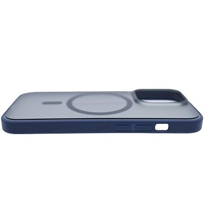 Чехол для iPhone 14 Pro Max матовый с MagSafe Синий 400_400_533947