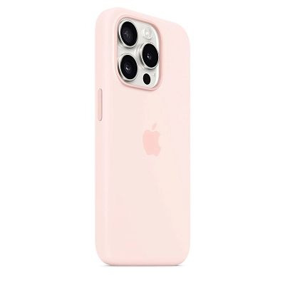 Чехол Apple iPhone 15 Pro Max Silicone Case with MagSafe -  Light Pink 400_400_641655