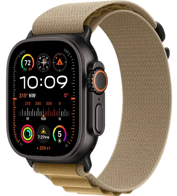 Часы Apple Watch Ultra 2 49mm Black Titanium Case GPS+Cellular Alpine Loop Tan M 400_400_191291