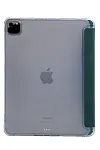 Прозрачный чехол-книжка для iPad Pro 12.9 с тройным загибом Темно-зеленый 250_100_121735