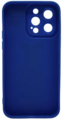 Силиконовый чехол для iPhone 14 Pro с 3D мишкой Синий 400_400_532543