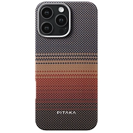 Чехол для iPhone 16 Pro Pitaka Tactile Woven Case - Sunset 500_191_534626