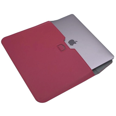 Кожаная сумка-чехол DDC Sleeve with Stand на MacBook 15/16.2 Бордовый 400_400_131645