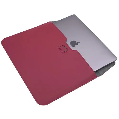 Кожаная сумка-чехол DDC Sleeve with Stand на MacBook 15/16.2 Бордовый 250_100_131645