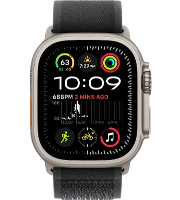 Часы Apple Watch Ultra 2 49mm Titanium Case GPS+Cellular Trail Loop Black S/M 400_400_186842