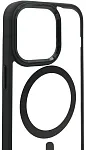 Чехол прозрачный с цветным бортиком MagSafe iPhone 14 Pro Max Черный 250_100_535005