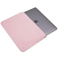 Кожаный чехол для MacBook Pro 13.3 WIWU Skin Pro 2 Pink 500_191_129897