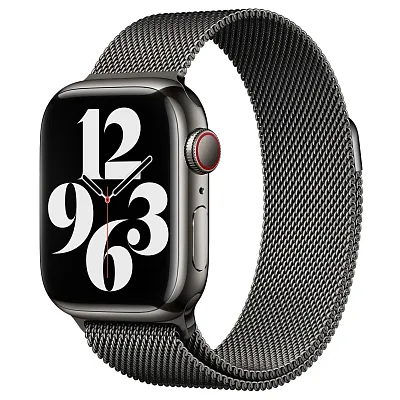 Ремешок Apple Watch 41 мм Milanese Loop Graphite 400_400_117454