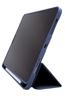 Чехол-книжка для iPad Pro 12.9 3 загиба силиконовый с рамкой Синий 400_400_125941