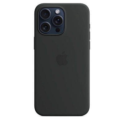 Чехол для iPhone 15 Pro Silicone Case with MagSafe - Black 400_400_642091
