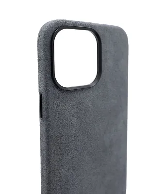 Чехол из алькантары для iPhone 14 Pro Max с MagSafe Серый 400_400_124926