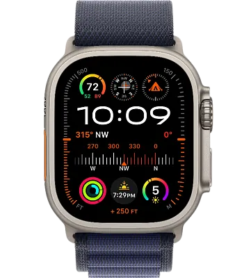 Часы Apple Watch Ultra 2 49mm Titanium Case GPS+Cellular Alpine Loop Navy M 400_400_191406