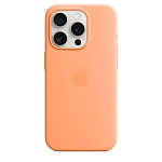 Чехол Apple iPhone 15 Pro Max Silicone Case with MagSafe -  Orange Sorbet 250_100_641659