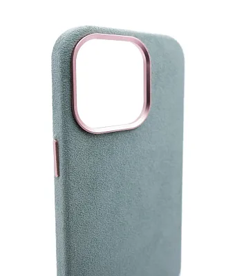 Чехол из алькантары для iPhone 14 Pro Max с MagSafe Мятный 400_400_124916
