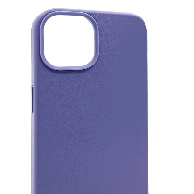 Чехол для iPhone 14 кожаный с MagSafe Фиолетовый 400_400_534203