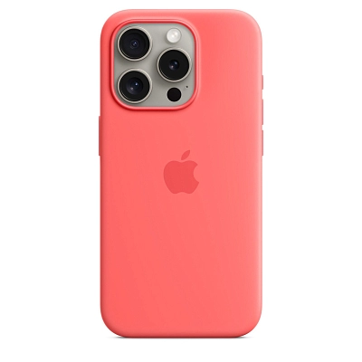 Чехол Apple iPhone 15 Pro Max Silicone Case with MagSafe -  Guava 400_400_545419