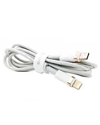 Кабель Usams USB-C/Lightning 2м (белый) 400_400_119467