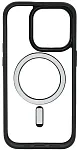 Чехол прозрачный с цветным бортиком MagSafe iPhone 14 Pro Max Черный 250_100_535003