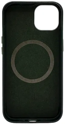 Чехол для iPhone 14 кожаный с MagSafe Зеленый 400_400_135816