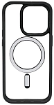Чехол прозрачный с цветным бортиком MagSafe iPhone 14 Pro Черный 250_100_535042