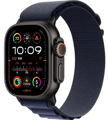 Часы Apple Watch Ultra 2 49mm Black Titanium Case GPS+Cellular Alpine Loop Navy M 400_400_191279