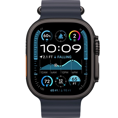 Часы Apple Watch Ultra 2 49mm Black Titanium Case GPS+Cellular Ocean Band Navy 400_400_640658