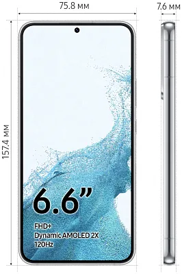 Смартфон Samsung Galaxy S22+ 8/128GB White (S906B) 400_400_116779